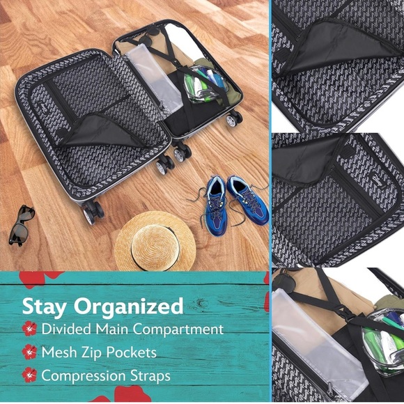 RARE Ful Disney Stitch Royal Blue Carryon Rolling Suitcase - Luggage NWT - Picture 6 of 6